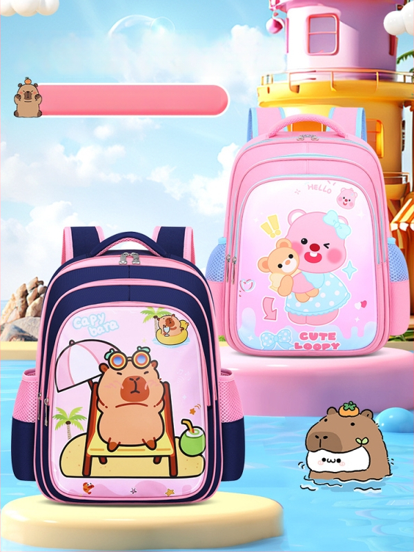 Τσάντα σχολείου για κορίτσια, PU υλικό, αδιάβροχη, ultra-light, εργονομικός σχεδιασμός για μείωση του φορτίου, καμπύλος ιμάντας ώμου