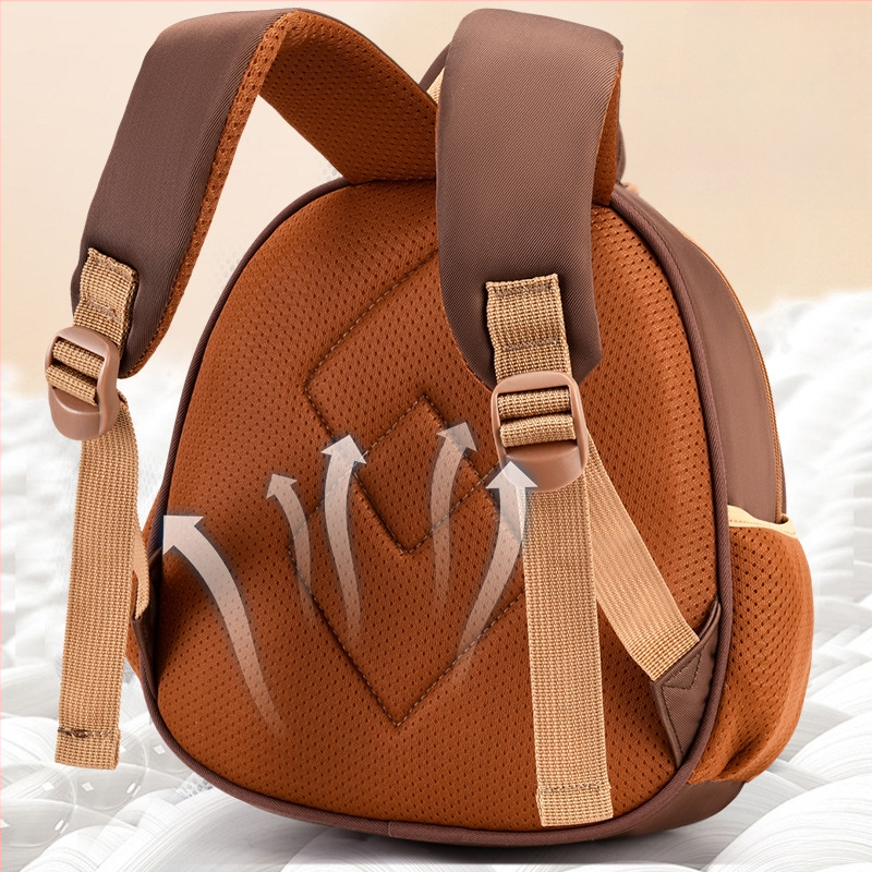 Ľahký detský batoh s 3D škrupinou a maľovanými zvieratami, unisex, nepremokavý