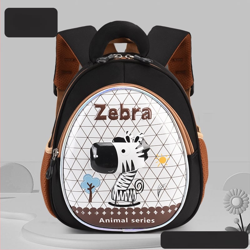 Ľahký detský batoh s 3D škrupinou a maľovanými zvieratami, unisex, nepremokavý