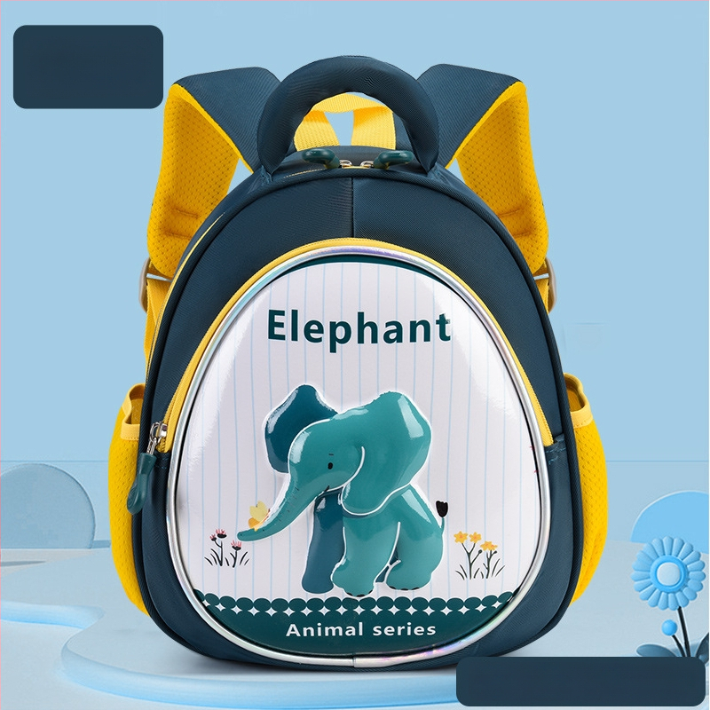 Ľahký detský batoh s 3D škrupinou a maľovanými zvieratami, unisex, nepremokavý