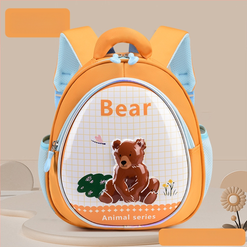 Ľahký detský batoh s 3D škrupinou a maľovanými zvieratami, unisex, nepremokavý