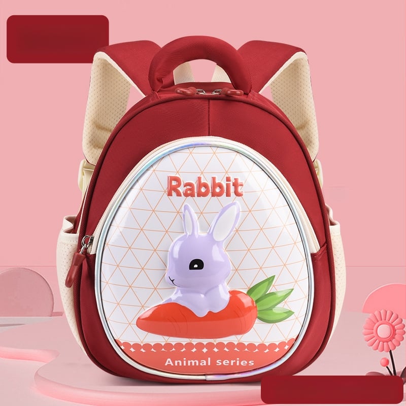 Ľahký detský batoh s 3D škrupinou a maľovanými zvieratami, unisex, nepremokavý