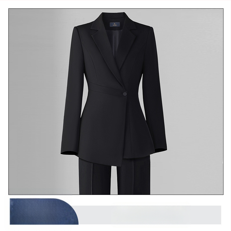 Γυναικείο blazer Slim-Fit από Chenille, με μακριά μανίκια, γιακά σακακιού, μίξη σπαντέξ