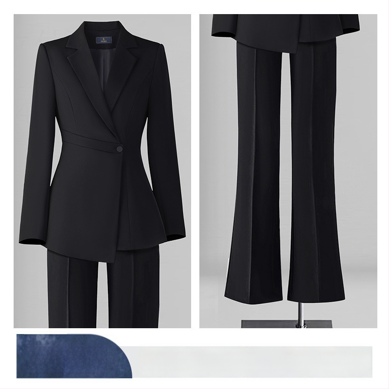 Γυναικείο blazer Slim-Fit από Chenille, με μακριά μανίκια, γιακά σακακιού, μίξη σπαντέξ