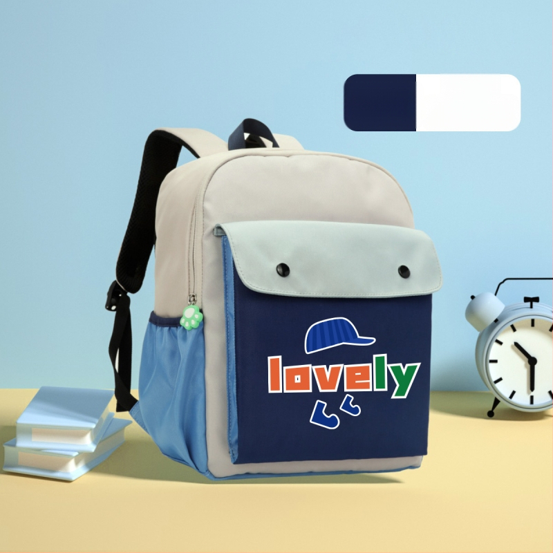 Detský školský batoh: ľahký, priedušný, nepremokavý z nylonu; antibakteriálny, odolný voči opotrebeniu; ergonomická opora chrbtice; roztomilý štýl; podšívka nylon