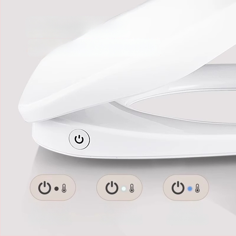 Melegített vécéülőke intelligens hőmérséklet-szabályozással, önkitisztító fúvóka, fenék- és női mosás, modell MGC1, PP anyag, osztott kivitel, szifonos öblítés