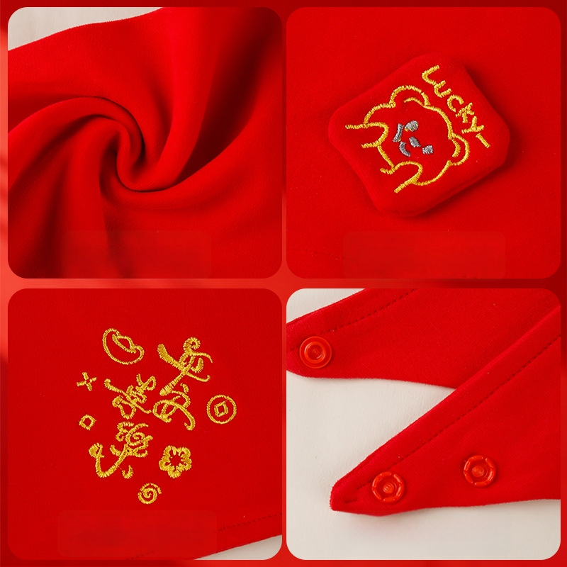 Esarfa triunghiulară pentru bebeluți (Bumbac 100%; Absorbant; Model desen animat; Vârsta 0-1 an)