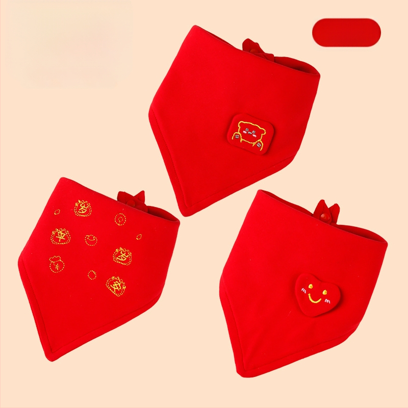 Esarfa triunghiulară pentru bebeluți (Bumbac 100%; Absorbant; Model desen animat; Vârsta 0-1 an)