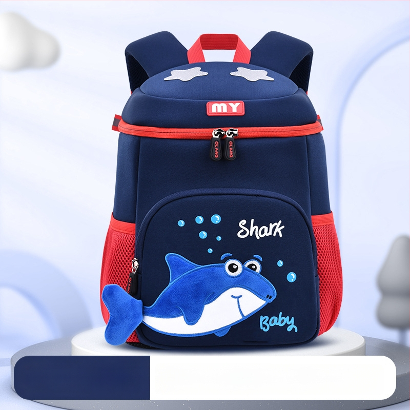 Batoh do škôlky s motívom veľryby, materiál: diving cloth, priedušný, vodeodolný, odolný voči opotrebeniu, zakrivené ramenné popruhy