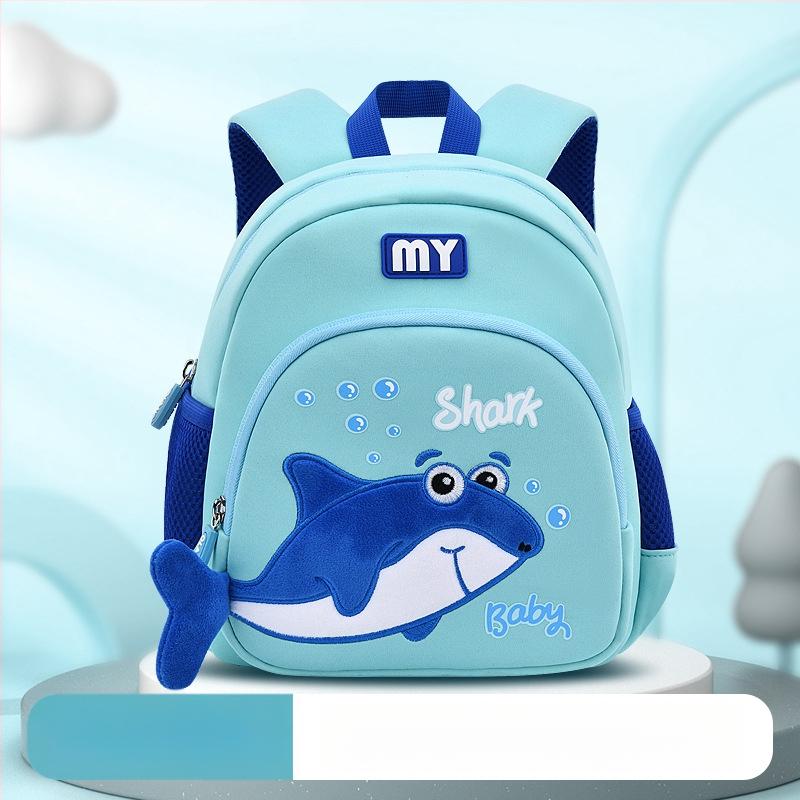 Batoh do škôlky s motívom veľryby, materiál: diving cloth, priedušný, vodeodolný, odolný voči opotrebeniu, zakrivené ramenné popruhy