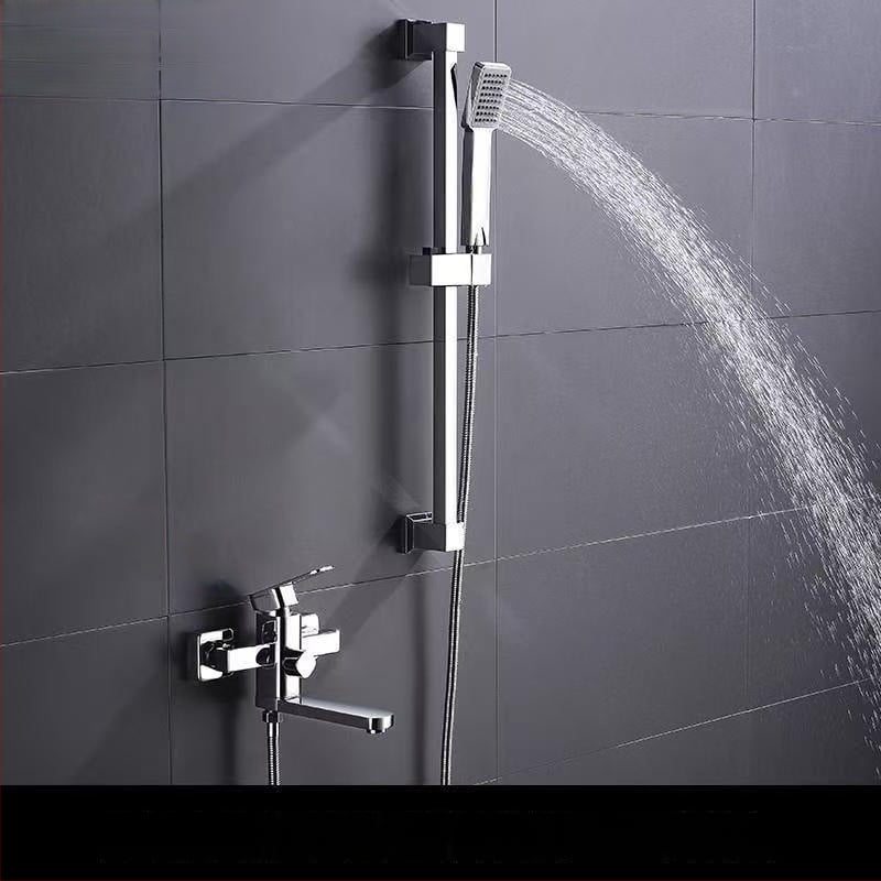 Meďový kúpeľný mixér s horúcou a studenou vodou, nástenná montáž, keramické jadro ventilu, 20 mm vstup/výstup