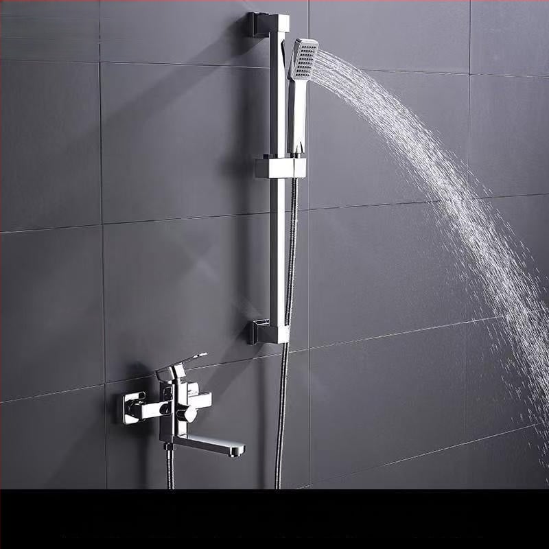 Meďový kúpeľný mixér s horúcou a studenou vodou, nástenná montáž, keramické jadro ventilu, 20 mm vstup/výstup