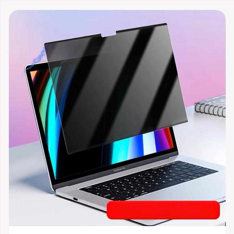 Mágneses magánéletvédő fólia MacBookhoz – PET anyag, elektrosztatikus adszorpció, kompatibilis az Apple notebookkal, testreszabott minta