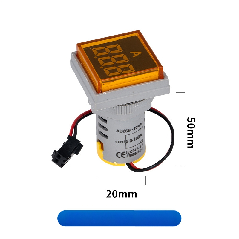 Ad16 sorozat digitális AC feszültségmérő beépített jelzőfénnyel, kör- és négyszög alakú gombokkal