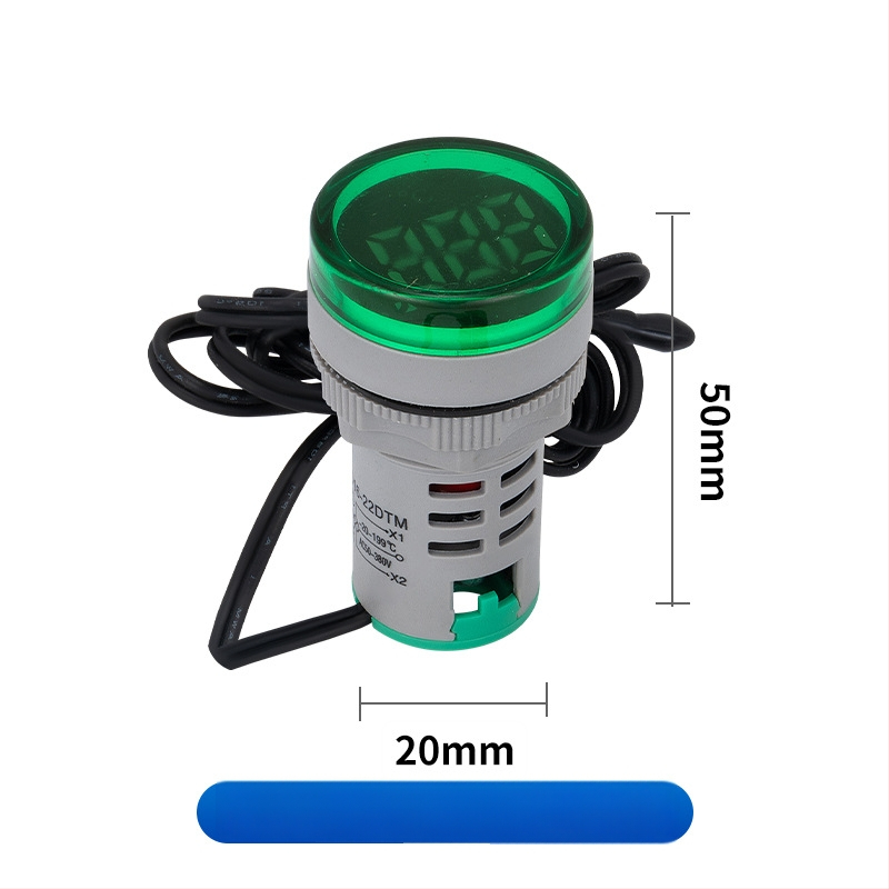 Ad16 sorozat digitális AC feszültségmérő beépített jelzőfénnyel, kör- és négyszög alakú gombokkal