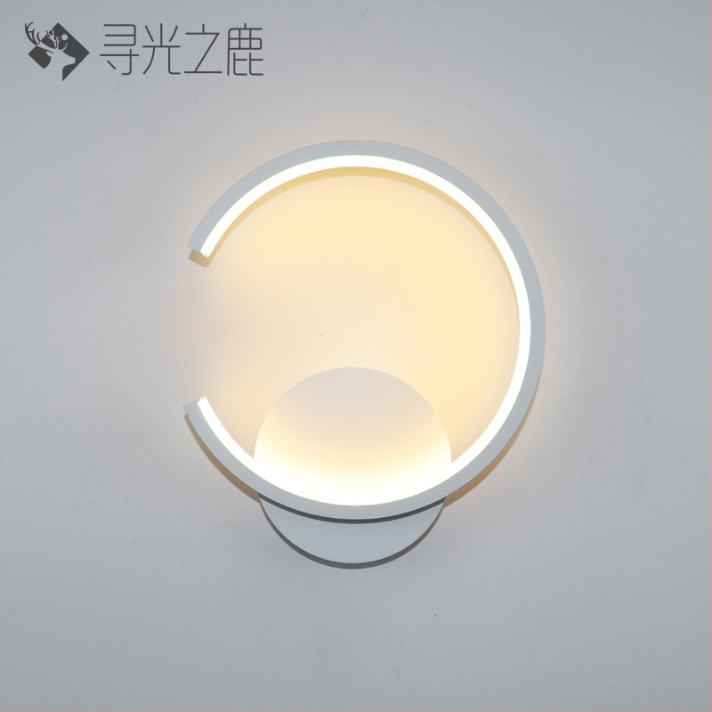 Φωτιστικό τοίχου LED με σκιά από πολυκαρβονικό PC και ακρυλικό σώμα, 220V, μοντέρνο μινιμαλιστικό στυλ