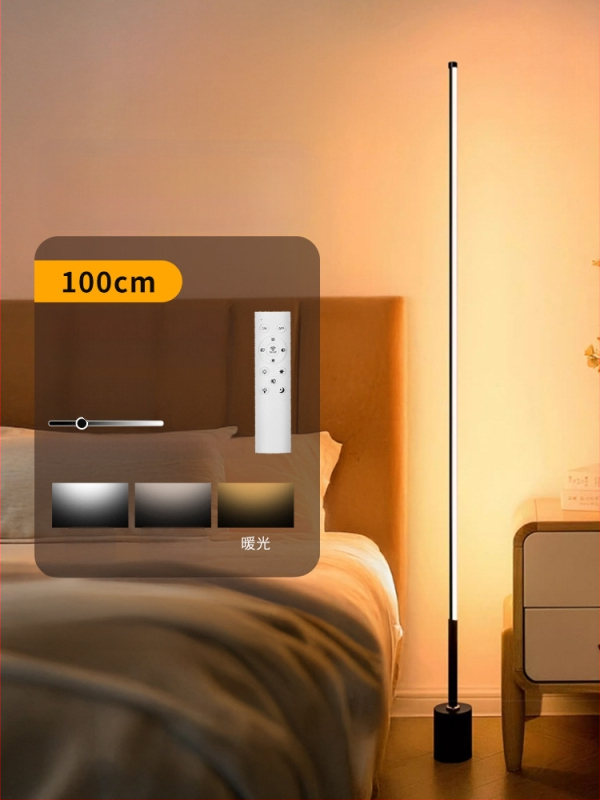 LED állólámpa akril árnyékolóval, gombkapcsolóval; CRI ≥95, feszültség ≤36V.