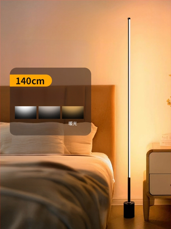 LED állólámpa akril árnyékolóval, gombkapcsolóval; CRI ≥95, feszültség ≤36V.