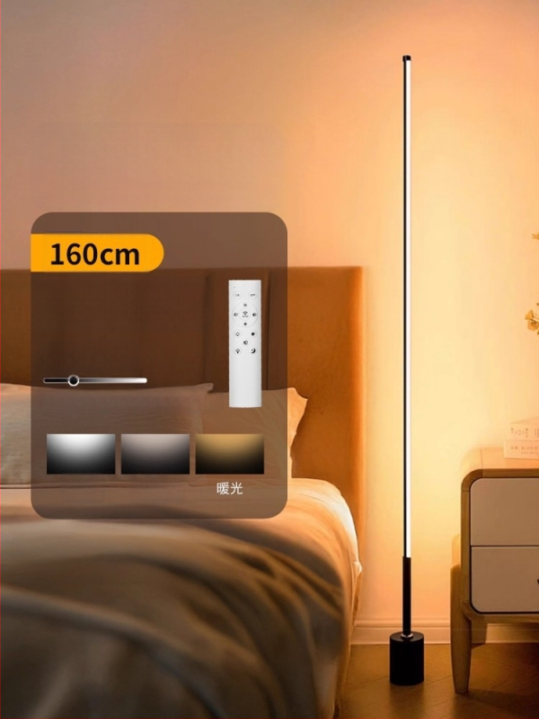 LED állólámpa akril árnyékolóval, gombkapcsolóval; CRI ≥95, feszültség ≤36V.