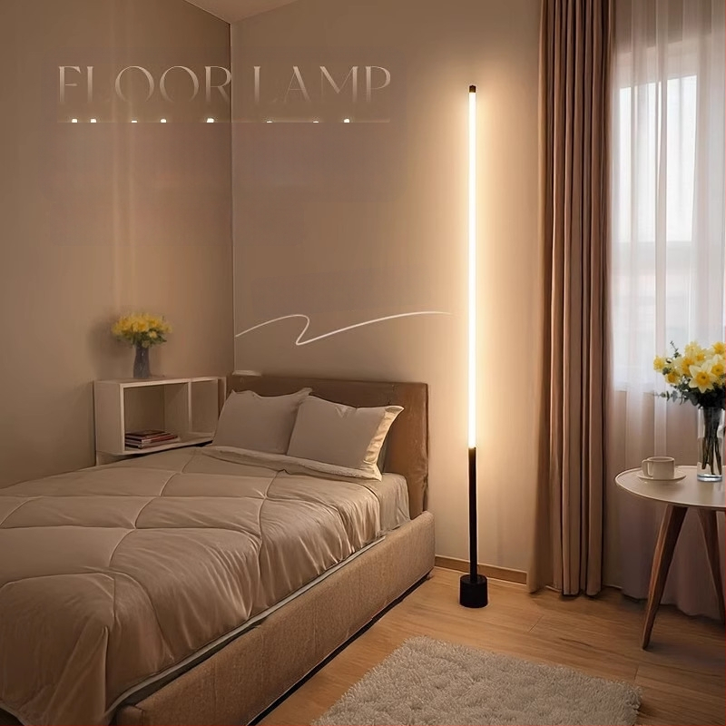 LED állólámpa akril árnyékolóval, gombkapcsolóval; CRI ≥95, feszültség ≤36V.