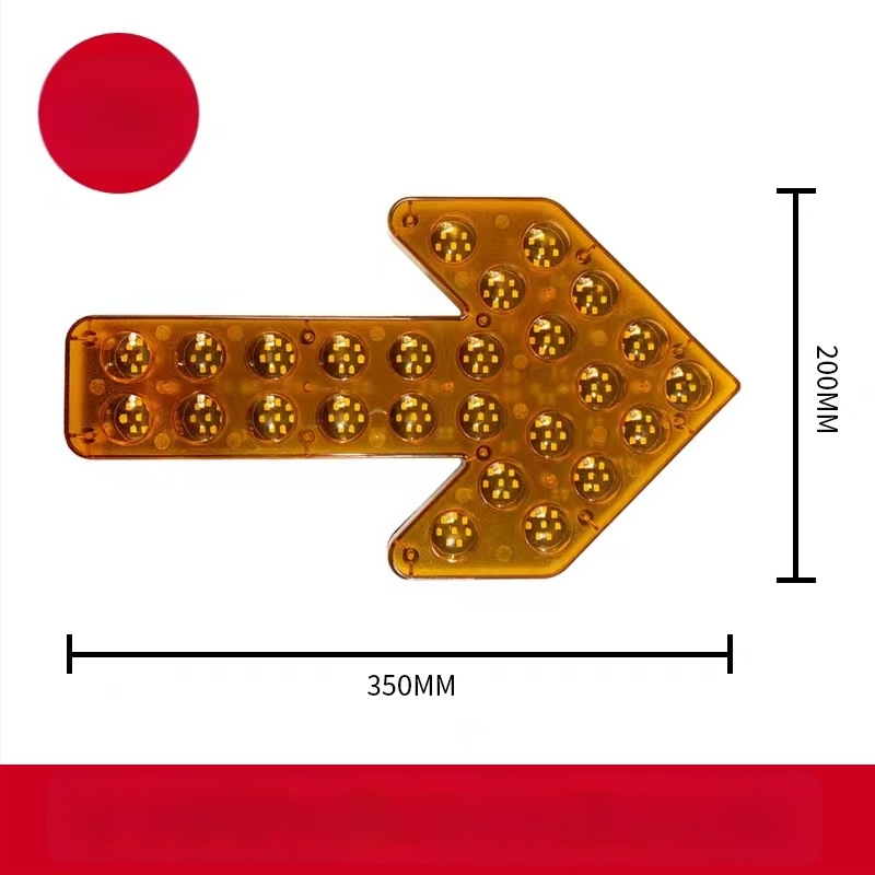 LED indikátor s šípkou pre zavlažovacie vozidlo – dvojité blikanie varovného signálu, 12/24V