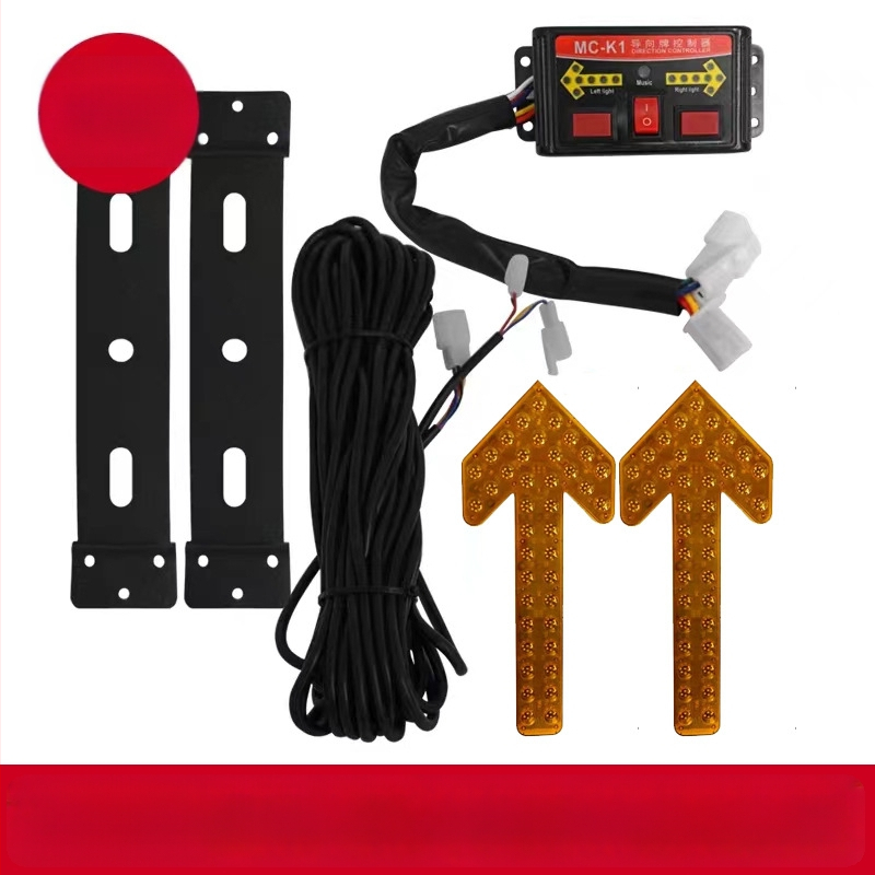 LED indikátor s šípkou pre zavlažovacie vozidlo – dvojité blikanie varovného signálu, 12/24V