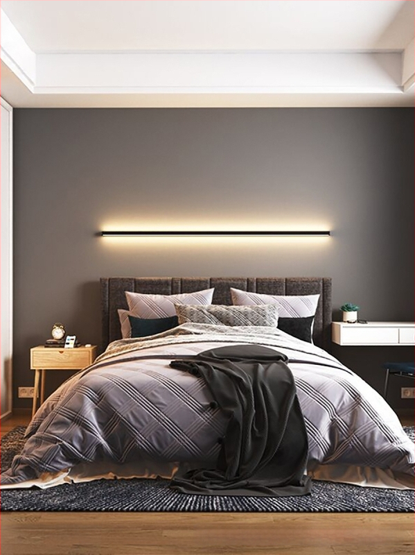 Φωτιστικό τοίχου, μοντέρνος μινιμαλιστικός σχεδιασμός (αλουμινένιο σκίαστρο; LED; 220V; 600)