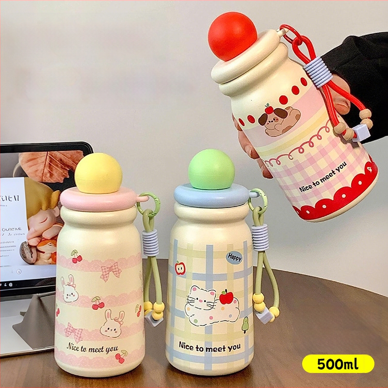 Ceșuță izolată cu pai și strecurător de ceai – interior din oțel inoxidabil 316, exterior din oțel inoxidabil 304, izolație 6–12 ore