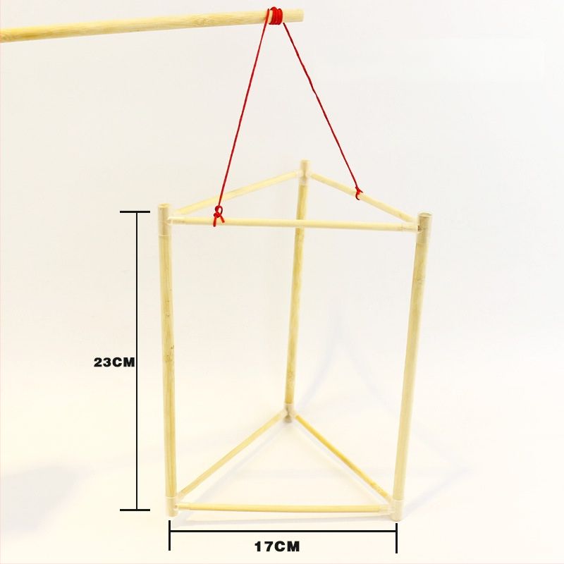 DIY Σετ Φανάρου από Μπαμπού με Σκελετό Δράκου, Μη Ηλεκτρικό, Opp Bag Συσκευασία, Για Ανοιξιάτικο Φεστιβάλ, Ηλικίες 7–14