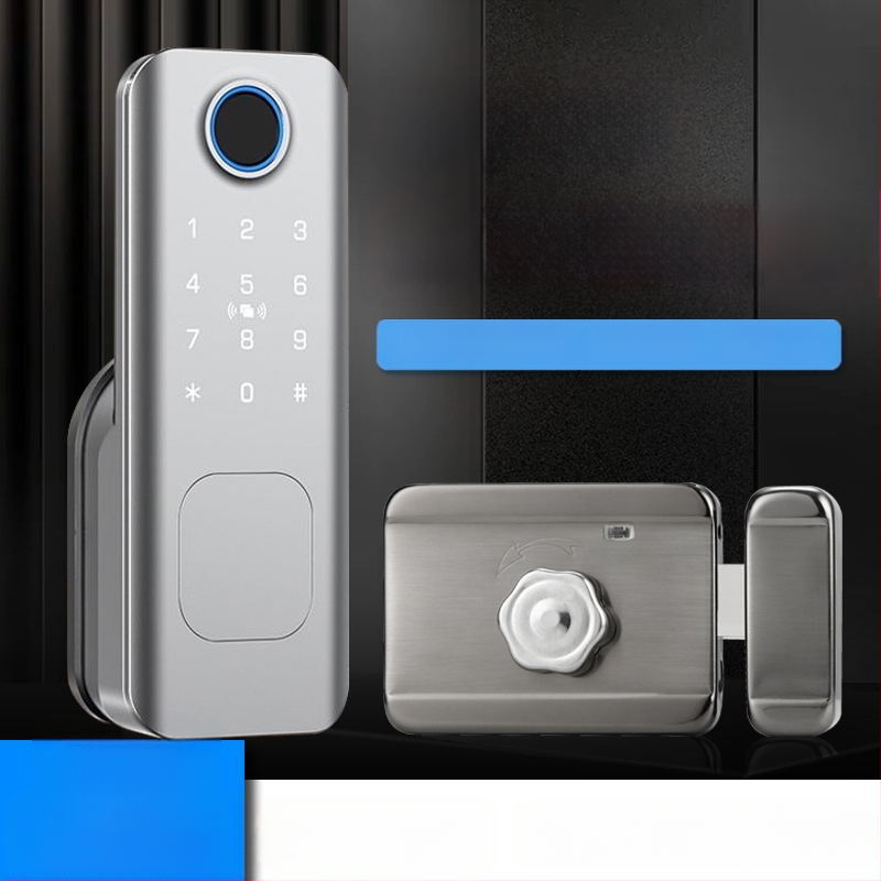 Okos zár rozsdamentes acél ajtóhoz ujjlenyomat és jelszó védelmével, vízálló kültéri használatra (Modell: G105; Import: Nem; Feldolgozás és testreszabás: Nem)