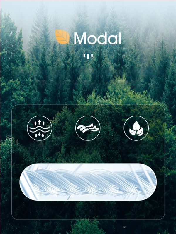 Pánske dlhé rukávy basové tričko z modal-bavlno-elastan zmesi, kruhový výstrih, priliehavý strih