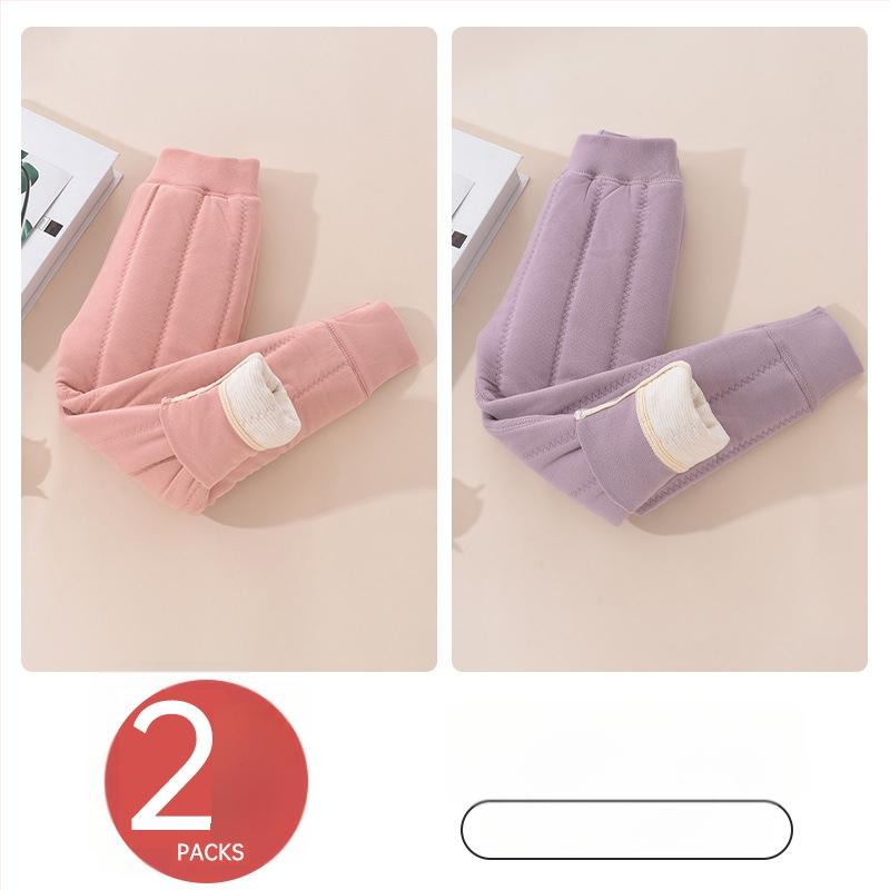 Gyerekek meleg fleece-belső nadrág téli, uniszex, középső derekú, Derong anyag, 93% poliészter, 3–8 éveseknek