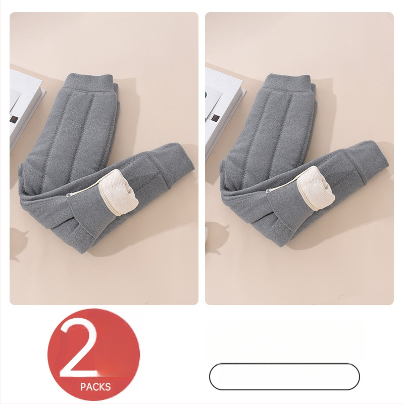 Gyerekek meleg fleece-belső nadrág téli, uniszex, középső derekú, Derong anyag, 93% poliészter, 3–8 éveseknek