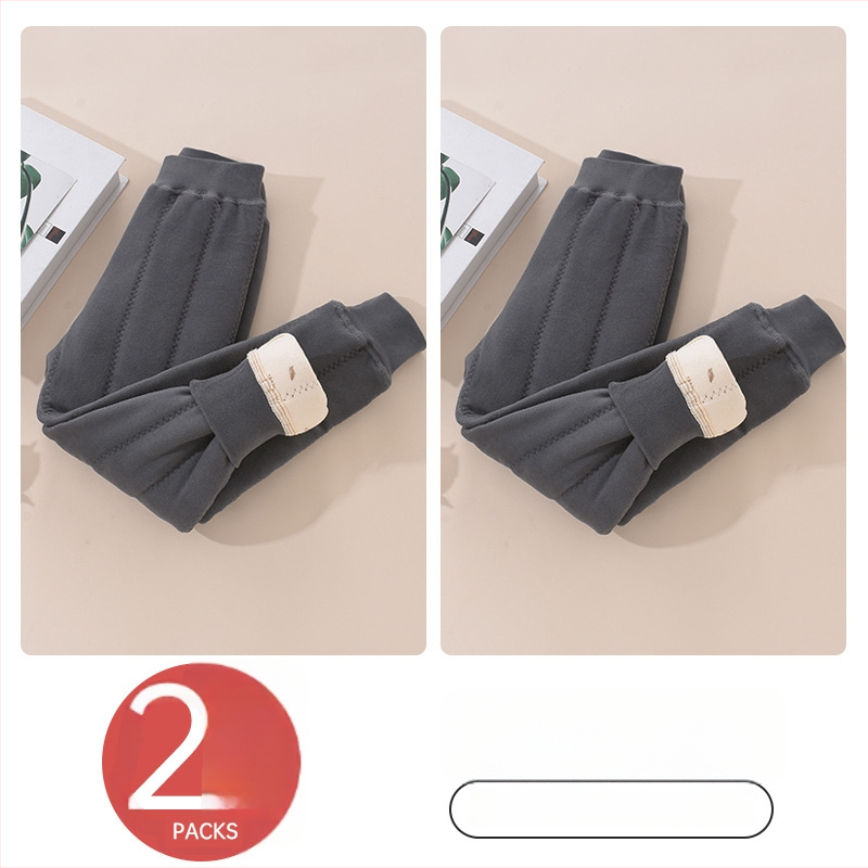 Gyerekek meleg fleece-belső nadrág téli, uniszex, középső derekú, Derong anyag, 93% poliészter, 3–8 éveseknek