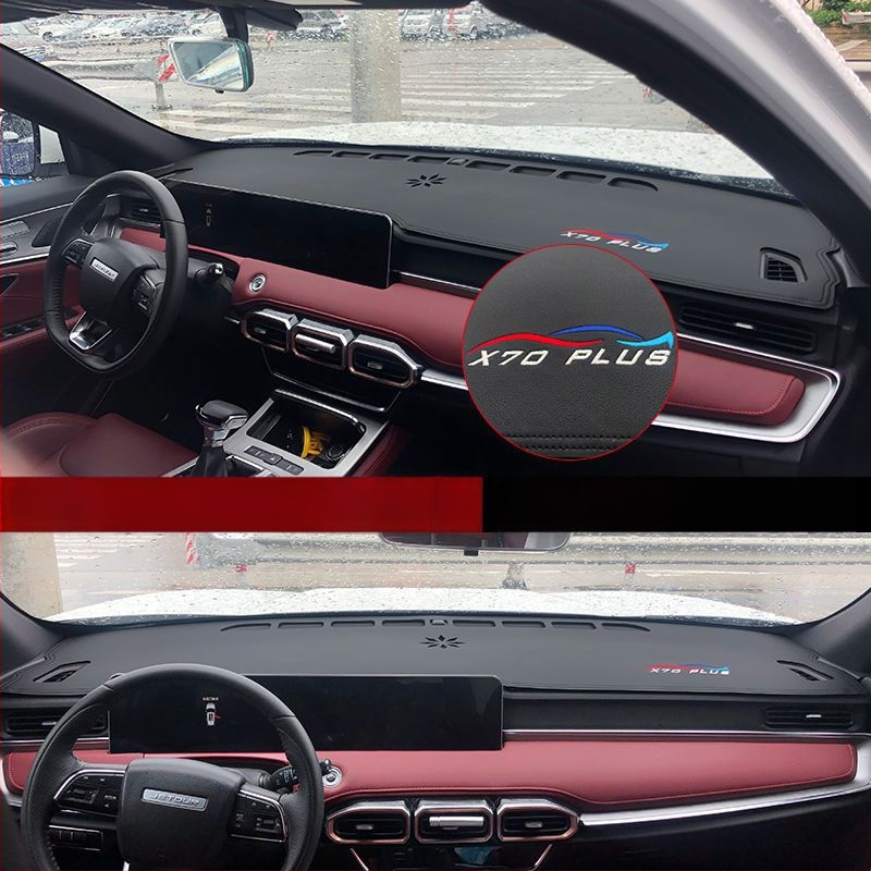 Μάτ εσωτερικής σκίασης αυτοκινήτου με αντιολισθητικό κάτω μέρος, για Jietu X70Plus 90, δερμάτινο κέντημα, εκτύπωση λογότυπου, εξουσιοδοτημένη ιδιωτική μάρκα