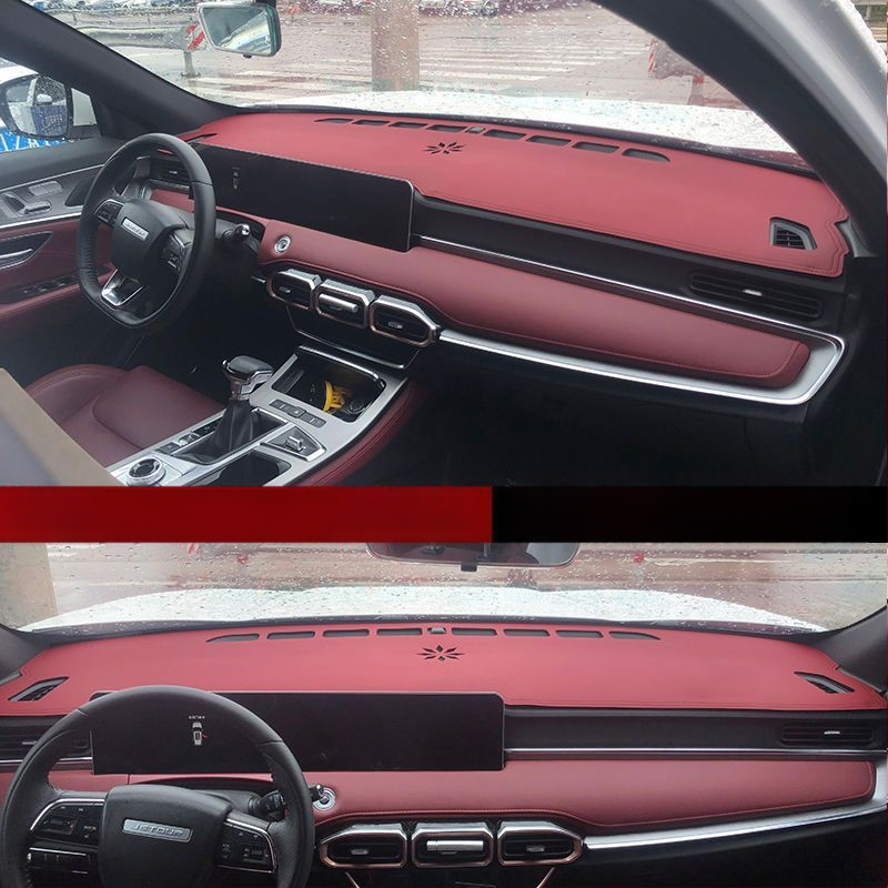 Μάτ εσωτερικής σκίασης αυτοκινήτου με αντιολισθητικό κάτω μέρος, για Jietu X70Plus 90, δερμάτινο κέντημα, εκτύπωση λογότυπου, εξουσιοδοτημένη ιδιωτική μάρκα