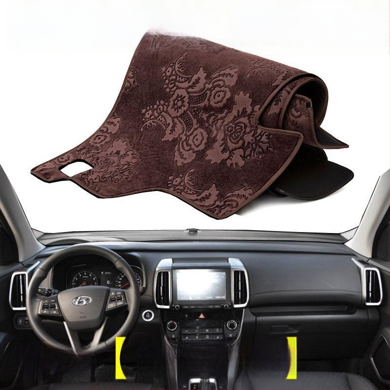 Μάτ προστασίας ταμπλό αυτοκινήτου για Hyundai ix35 – βελούδινο υλικό, μόνωση θερμότητας, εκτυπωμένο λογότυπο, εξουσιοδοτημένη ιδιωτική μάρκα