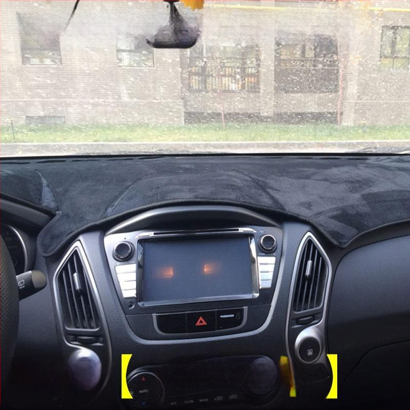 Μάτ προστασίας ταμπλό αυτοκινήτου για Hyundai ix35 – βελούδινο υλικό, μόνωση θερμότητας, εκτυπωμένο λογότυπο, εξουσιοδοτημένη ιδιωτική μάρκα