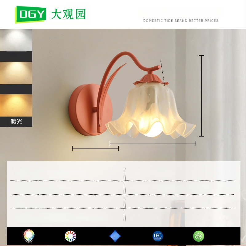 Φωτιστικό τραπεζιού με ανθισμένο σχέδιο, μοντέρνο μινιμαλιστικό στυλ • CRI ≥95 • 5W • τάση ≤36V • πλαστικό καπάκι λαμπάς • διακόπτης κουμπί