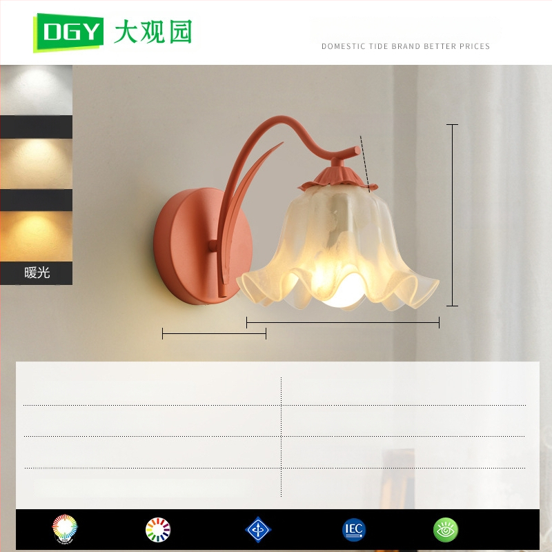 Φωτιστικό τραπεζιού με ανθισμένο σχέδιο, μοντέρνο μινιμαλιστικό στυλ • CRI ≥95 • 5W • τάση ≤36V • πλαστικό καπάκι λαμπάς • διακόπτης κουμπί