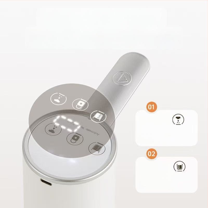 Összecsukható elektromos vízpumpa palackozott víz adagolóhoz érintőképernyős kijelzővel, modell D36, USB tápegység, 5V, 5W