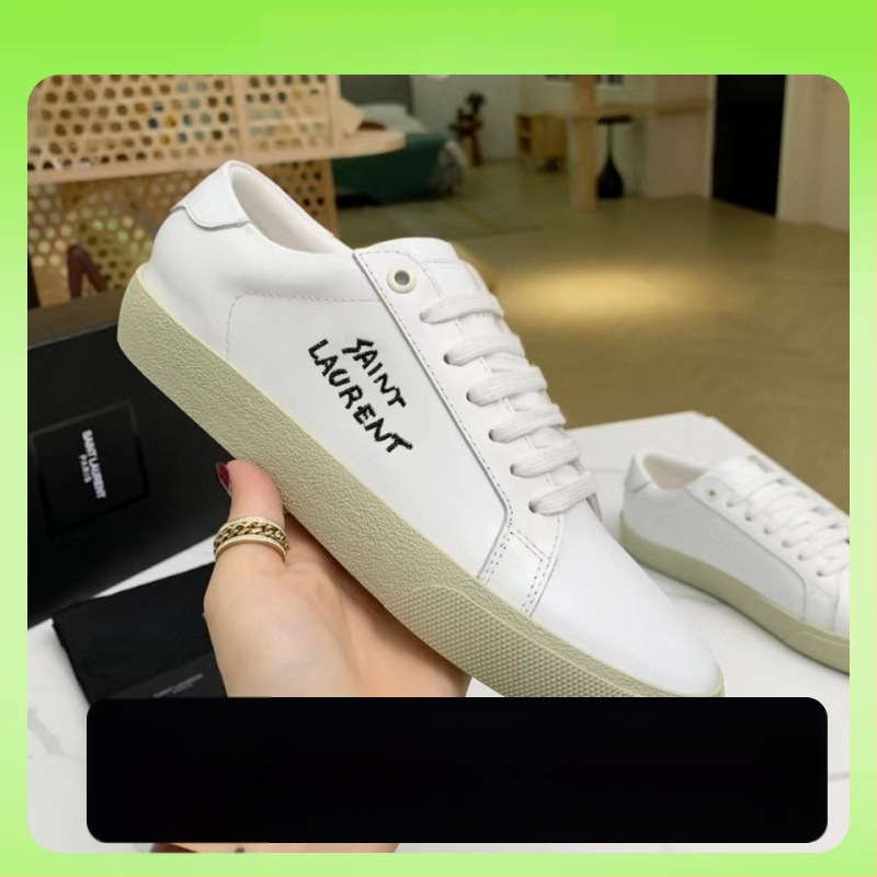 Ανδρικά casual παπούτσια από καμβά με κέντημα, πάτος από δέρμα, σόλα από καουτσί, χαμηλό κόψιμο