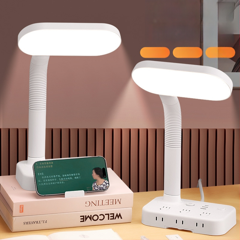 Hongting Φωτιστικό Γραφείου Φοιτητών με Λειτουργία Προστασίας Ματιών, Αντι-Μπλε Φως, Ρυθμιζόμενη Φωτεινότητα, USB Τροφοδοσία, Απομακρυσμένος Έλεγχος