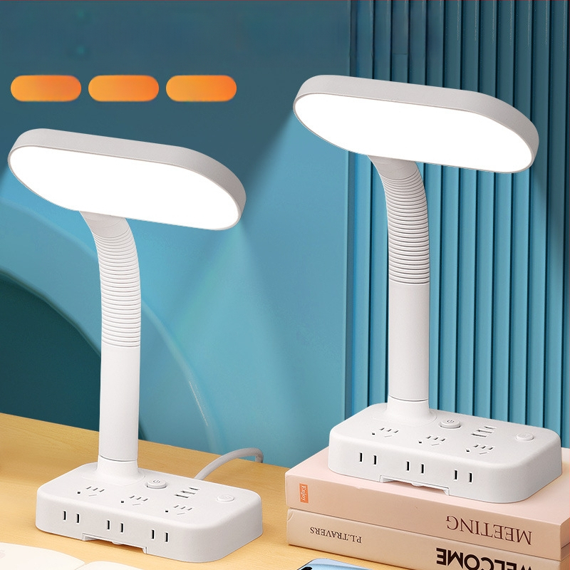 Hongting Φωτιστικό Γραφείου Φοιτητών με Λειτουργία Προστασίας Ματιών, Αντι-Μπλε Φως, Ρυθμιζόμενη Φωτεινότητα, USB Τροφοδοσία, Απομακρυσμένος Έλεγχος