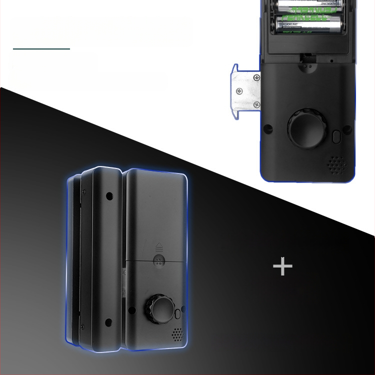 SWR-Z200 okoszár üveges ajtókhoz, 100 ujjlenyomat tárolóval, nagy kijelzővel, jelszó és mobiltelefonos távoli vezérléssel; üveg- és faajtóhoz