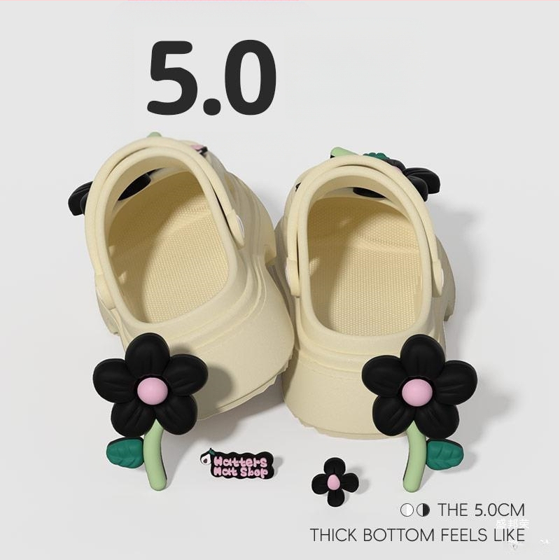 Γυναικεία Mary Jane σανδάλια με διάτρητο σχέδιο, παχιά σόλα 2–3 cm, PVC επάνω μέρος, καλοκαιρινό καθημερινό στυλ