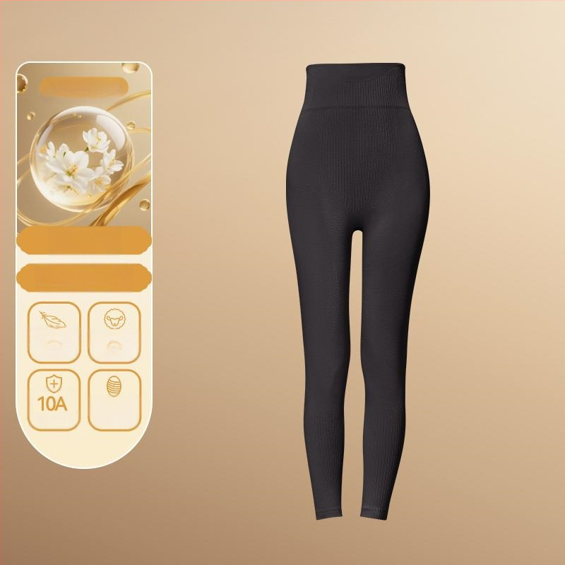 Set termic de bază pentru modelarea corpului: bumbac extensibil, două straturi, mâneci lungi, guler rotund, pantaloni