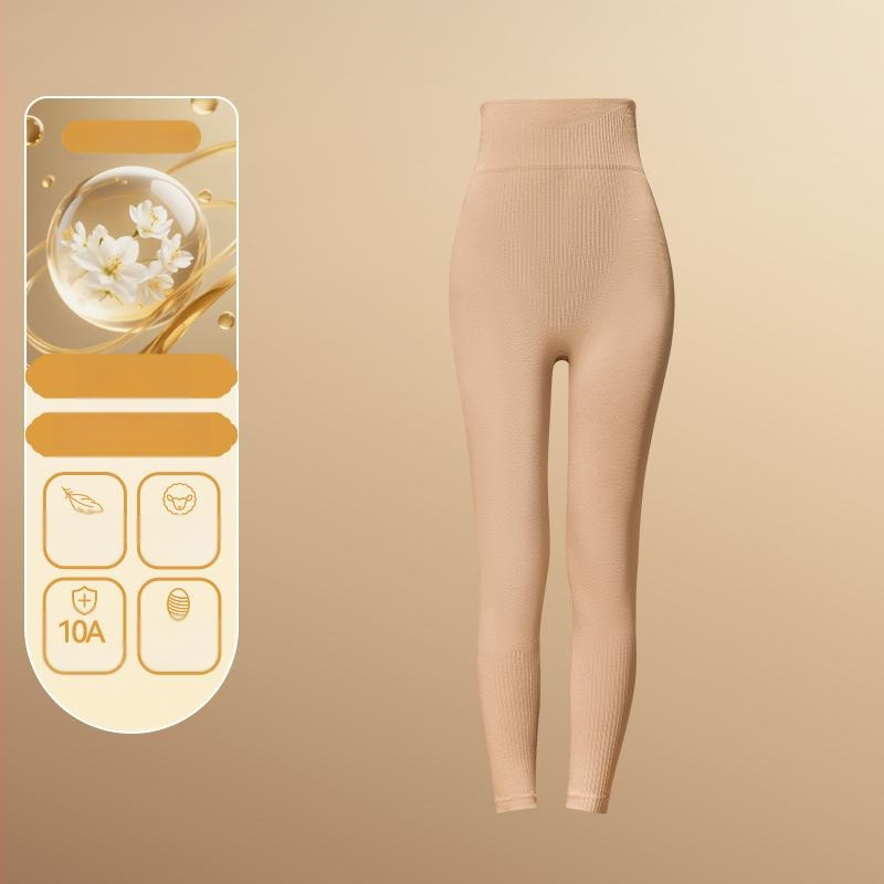 Set termic de bază pentru modelarea corpului: bumbac extensibil, două straturi, mâneci lungi, guler rotund, pantaloni