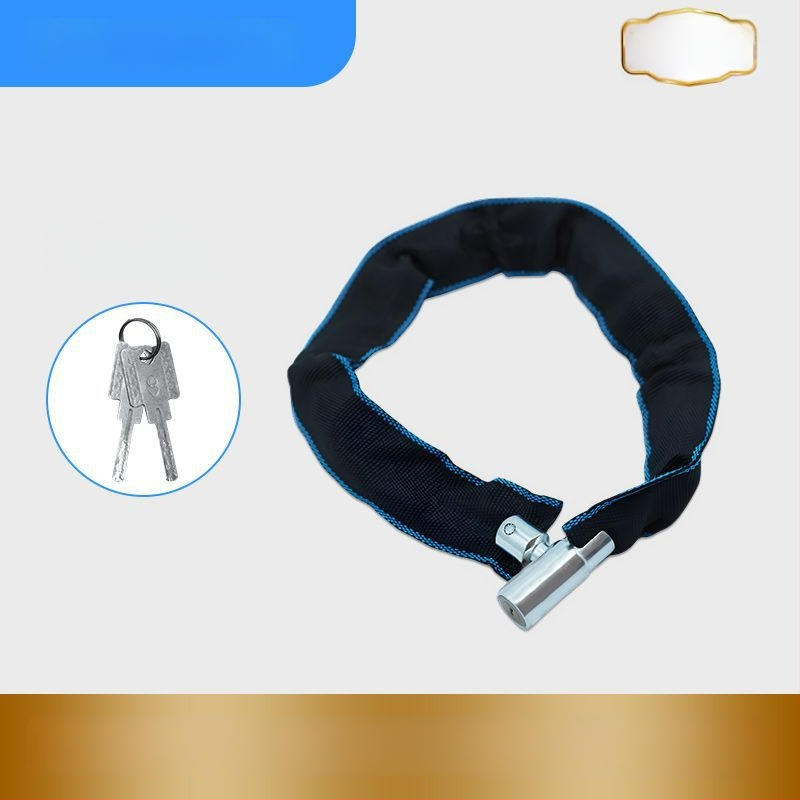 Lopás elleni kerékpárlánc zár – hordozható, vastagított és hosszabb lánc, elektromos és hegyi kerékpárokhoz