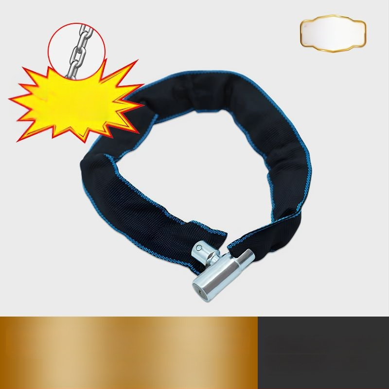 Lopás elleni kerékpárlánc zár – hordozható, vastagított és hosszabb lánc, elektromos és hegyi kerékpárokhoz